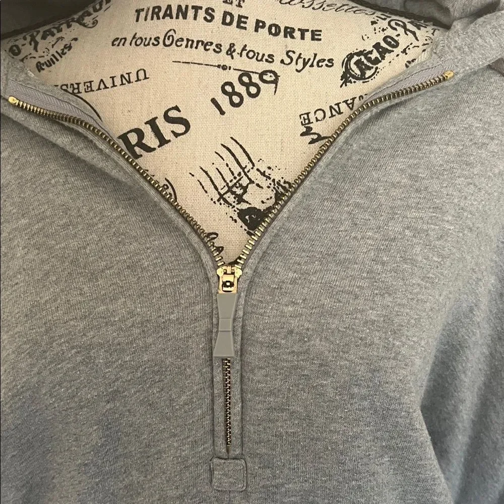 Kate Spade Gray Hooded Sweatshirt M